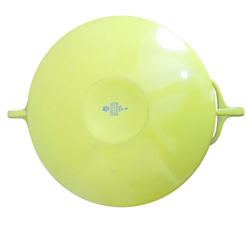 Dansk Kobenstyle Yellow Enamel Paella Pan 10